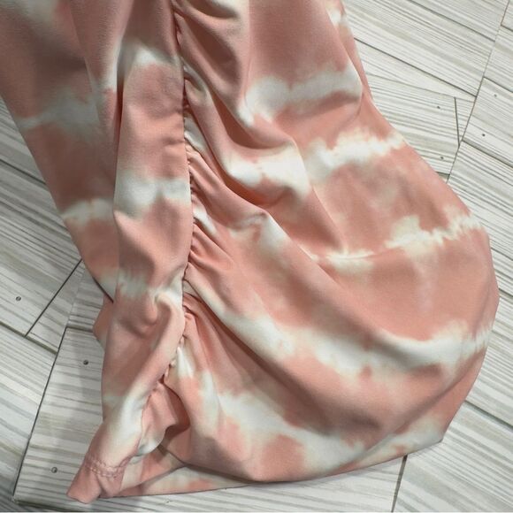 FRESHWATER PINK TIE DYE WIRELESS MOLDED CUP‎ TANKINI PLUS SIZE 2X - Picture 4 of 8